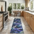 thumbnail image 2 of Nourison Nourison Washables 2'2" x 10' Blue Multicolor Modern Indoor Rug, 2 of 8