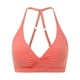thumbnail image 5 of Sujetador deportivo a prueba de golpes para mujer - Tirantes ajustables, cuello en V, relleno extraíble, nailon/spandex, yoga, running, fitness, tallas S-XL, contorno de pecho 66-75 cm, 5 of 8