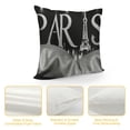 thumbnail image 4 of COMIO Eiffel Tower Throw Pillow Covers Paris (No No ) Diamond Pillow Covers Home Decor for Kids Paris Decor Black Silver Square Cushion Covers, 4 of 5