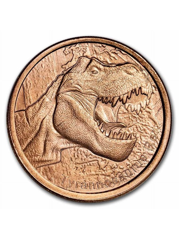 Collectible 1 oz Copper Round - Tyrannosaurus Rex