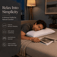 thumbnail image 6 of Soft Low Profile Bed Pillow, 29.13×18.89 inch Thin Sleeping Pillow with Breathable Polyester Filling, Gentle Neck Support for Stomach, Back and Side Sleepers, Washable Bedroom Pillow, 1 Pack, 6 of 9