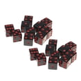 thumbnail image 1 of 10 Piezas Dados de Madera Perfke Dados Digitales para Juegos de Rol 16mm Noir+Rouge, 1 of 9