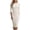 Beige, variant on TEAJOPSUU Dresses for Women Elegant 3/4 Sleeve Ruched Waist Bodycon Pencil Midi Dress for Work Cocktail Formal Office Wine