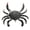 Black, variant on 1 Pc TPE Crab Fishing Lure 3.93" Pre-Rigged with 4/0 Single Hook, 1.37oz Belly-Down Sinking Saltwater Bait for Redfish Tarpon Snook, Natural Mud Crab Black