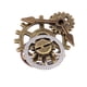 thumbnail image 3 of de de mixtos, de apertura mecánica, s abiertos de engranaje estándar Steampunk para mujeres, niñas y mujeres Dorado + plata Yinane  Anillo Steampunk Gears, 3 of 6