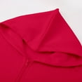thumbnail image 6 of Zip Up Hoodie Long Sleeve Solid Plain Jacket Hooded Sweatshirt with Pockets Pullover Essentials Hoodies for Women, 6 of 8