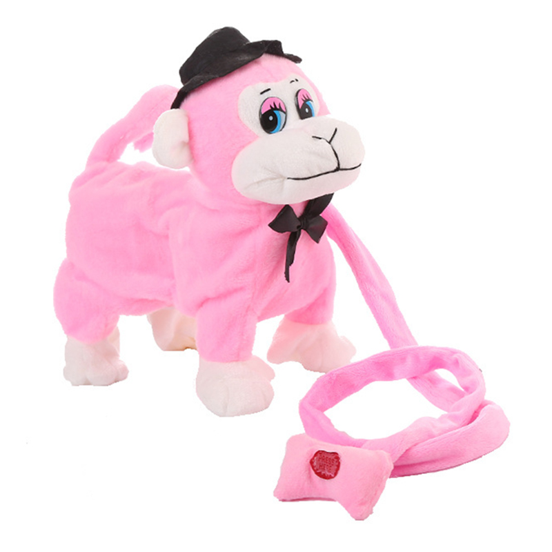 Walking Plush Monkey Toy Electronic Interactives Stuffed Animal Toy