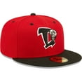 thumbnail image 3 of Men's New Era Red Lansing Lugnuts Authentic Collection Team Home 59FIFTY Fitted Hat, 3 of 6