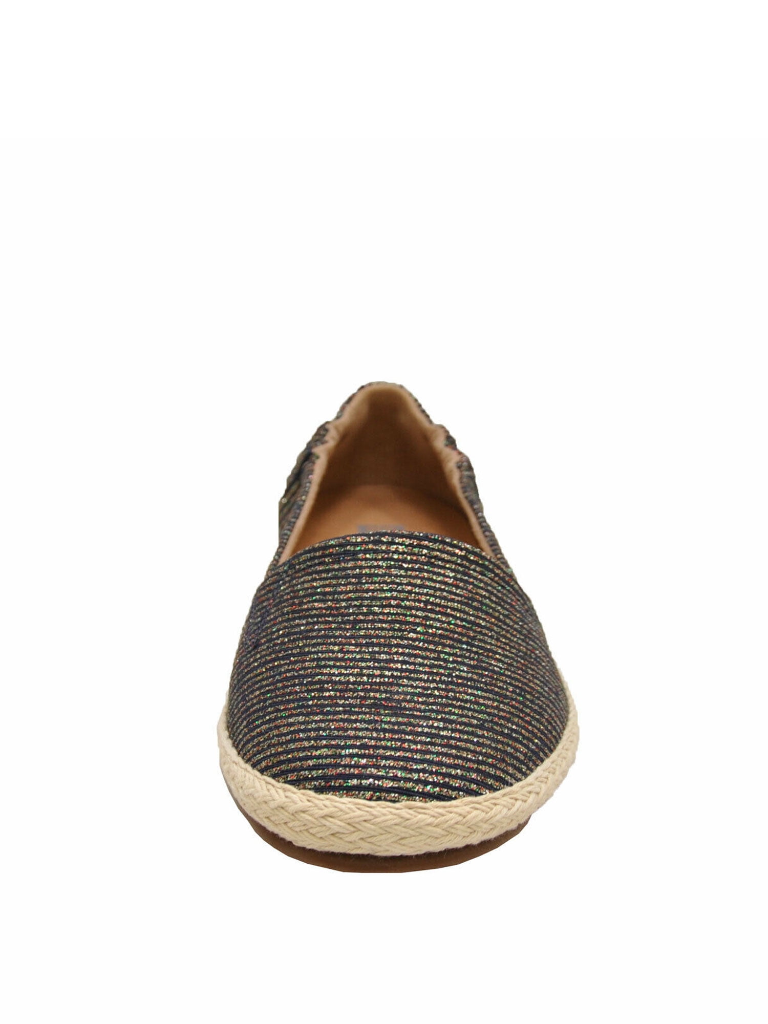 Fitflop Womens Siren Glitter Stripe Espadrille Shoes Midnight