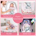 thumbnail image 3 of Elephant Blanket for Baby Girls, Pink Animal Blankets for Kids Floral Fuzzy Throw Blanket for Birthday Children''s Day for Girls Soft Fleece Flannel Toddler Blanket, 30\\, 3 of 6