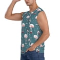 thumbnail image 3 of Fotbe Flamingo Men's Camiseta sin Mangas Estampada para Hombres, Playera Casual para Gimnasio, Entrenamiento, Playa-3X-Large, 3 of 7