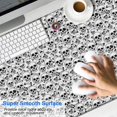 thumbnail image 2 of Long Mouse Pads for Desk,Black White Skull Pattern Desk Mats on Top Of Desks, Desk Mouse Pad Extra Large with 3mm Non-Slip Base and Stitched Edge for Gaming,Office,Work,Home 47.3"x23.6", 2 of 6