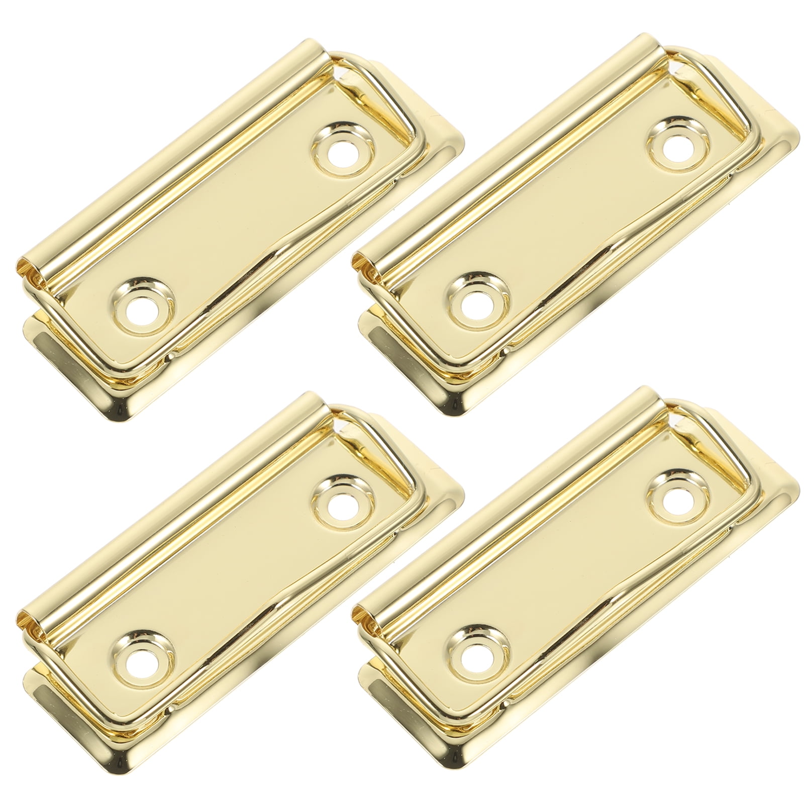 4Pcs Mountable Clipboard Clips Metal Bills Clips Reusable Clips Binder