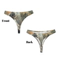 thumbnail image 3 of Fotbe Forest Meditating White Tiger Tanga Sin Costuras para Mujer con Estampado – Panties Invisibles, Transpirables y Cómodos para Uso Diario-Small, 3 of 6