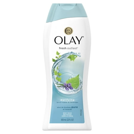 Olay Fresh Outlast Purifying Birch & Lavender Body Wash 22 (Best Lavender Body Wash)
