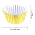 thumbnail image 2 of 500 unidades de fundas doradas Afortunado revestimiento metálico para cupcake 5cm de diámetro inferior, 2 of 4