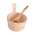 thumbnail image 2 of Cubo de madera para sauna con cucharón, equipo de sauna, cubo de agua de 4 l, contenedor de almacenamiento de madera, para baños, casas, hoteles,, 2 of 9