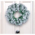 thumbnail image 5 of 16 inch Snow Flocked Wreath, Artificial Winter Wreath, Front Door Wreath, Small Hanging Wreath for Home Wedding Wall Window Decor, 5 of 9