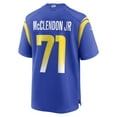 thumbnail image 3 of Men's Nike Warren McClendon Jr. Royal Los Angeles Rams Team Game Jersey, 3 of 3