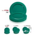 thumbnail image 5 of Smarty 7.5" Green Holiday Round Disposable Plastic Salad Plates 120ct, 5 of 7