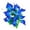 Blue, variant on Realistic Artificial Water Lily, Artificial Silk Flower Arrangement with Flexible Stems for Home Decor and Wedding