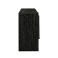 thumbnail image 6 of Walker Edison 55 Contemporary Vertical-Detailed 3-Door Sideboard, Black, 6 of 11