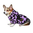 thumbnail image 7 of Fotbe Cartoon Black Cats Print Small Dog Sweater Hoodies Pet Grey Hooded Soft Fleece Sweatshirts with Pocket Fall Winter Puppy Cat Sweaters Warm Clothes-X-Small, 7 of 7