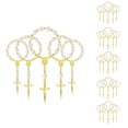 thumbnail image 1 of 30 Piezas de Rosario de Bautismo, Cuentas de Rosario AcríLico, Mini Rosarios con para la Primera ComunióN, Recuerdos de Fiesta de Bautismo., 1 of 10
