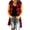 MEICHANG-ZQR1-Red, variant on Flannel Long Vest for Women Hooded Drawstring Button Down Plaid Sleeveless Jacket Fall Winter Long Vest Jackets