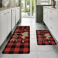 thumbnail image 4 of Valentine's Day Kitchen Floor Mats Two Piece Set Water Absorbent Non-Slip Romantic Design Home Decor Festive Addition Household Protection, 4 of 5