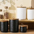 thumbnail image 6 of Ceramic Tea Storage Jar with Sealed Lid | Natural Texture Grain & Coffee Bean Container | Kitchen Pantry Organizer for Household Use | 1-Piece Set, 6 of 9