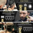 thumbnail image 4 of ASOTVision Hair Clipper for Men, 19 in 1 Electric Beard Trimmer, Home Travel Cordless Shaver Razor with LED Display for Hair, Facial, Nose Hair Cutting, Grooming Kit with Storage Bag, 4 of 10
