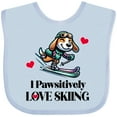 thumbnail image 3 of Inktastic Skiing Beagle Puppy Skier Boys or Girls Baby Bib, 3 of 4