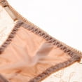 thumbnail image 3 of Aayomet Femmes Bikini Culottes Gstring Sous-vêtements Culottes Taille Basse (Beige, L), 3 of 4