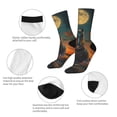 thumbnail image 3 of KLL Sunset Prairie Meditating Horse Print Cool Socks Men's Women's Crew Socks Funny Crazy Novelty Stockings, 3 of 6
