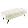 thumbnail image 6 of Adept 47.5" Performance Velvet Bench, Ivory, 6 of 8