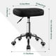 thumbnail image 3 of Taburete giratorio BFTOU cuadrado minimalista negro con rueda, 3 of 7