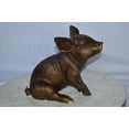 thumbnail image 2 of Nifao Pig – Piglet Bronze Statue – Home Decor Sculpture, 14"L x 10"W x 12"H, 2 of 10