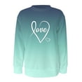 thumbnail image 4 of MSJUHEG T-Shirts de Saint-Valentin pour Femmes, Chandails à Capuchon pour Femmes, Hauts d'Entraînement pour Femmes, Mode Saint-Valentin pour Femmes, Pull à Manches Longues Col Rond avec Impression d'Amour, B L, 4 of 4