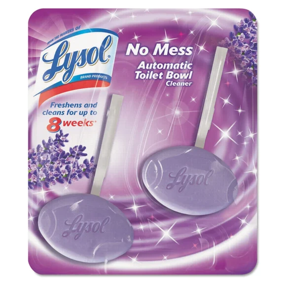Lysol No Mess Automatic Toilet Bowl Cleaner Lavender 2/Pack 83722