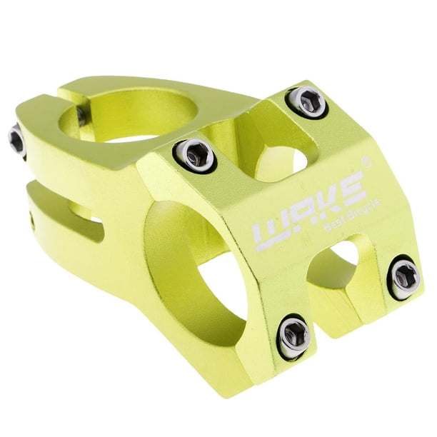 Vástago corto de manillar kusrkot de aleación de aluminio de 31.8 mm para bicicleta verde