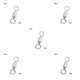 thumbnail image 3 of Greeniant Conector de pesca Flexible, rotación de 360 ​​grados, anillo giratorio de pesca, rodamiento de bolas, conectores a presión de siete 5piezas, 3 of 6