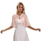 thumbnail image 1 of Qarigey Elegante capa frontal abierta, chal de boda ligero y de moda, chales para vestido de noche Accesorios de disfraces Rosa, 1 of 6
