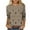 Khaki, variant on Fashion Fall Saving My Items Fall Tops Womens Shirts Women 3/4 Sleeve Tops Women's Blouses Plus Size Tunic Get it Fast