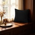 thumbnail image 4 of Throw Pillow Covers,Modern Sofa Cushion Cover,Luxury Bedroom Decor,for Couches,Reading Chairs,Home Accent,17.7x17.7 Inch,Black, 4 of 8