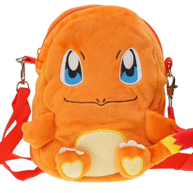 Mochilas de felpa Pokemon Anime Kawaii, Pikachu, Charmander, Sicilax, Eevee, Mimikyu, mochila de resina psíquica, bolsa pequeña, 18x14cmzhangmengyaCharmander+ zhangmengya unisex