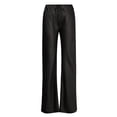 thumbnail image 4 of Levmjia Women's Satin Wide Leg Pants High Waisted Lounge Pants with Pockets Adjustable Drawstring Casual Trousers for Evening, 4 of 9