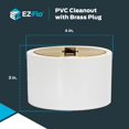 thumbnail image 2 of EZ-FLO 15336 Clean-Out with Brass Plug, White, 2 of 6