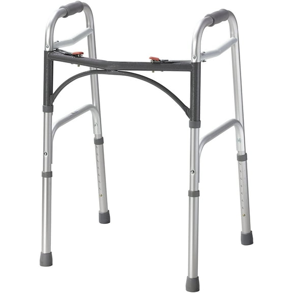 Deluxe Two Button Folding Walker( Pack of 2 )