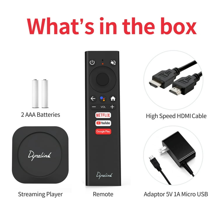 Dynalink Android TV Box, Android 10 Support full HD Netflix 4K  